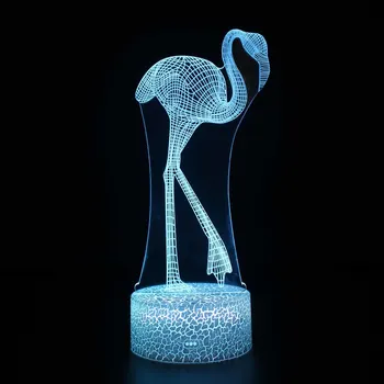 

3d illusion lamp Smart 7 Colors changing Night Light Table Lamp (Animals) christmas light led children lighting (READY STOCK)