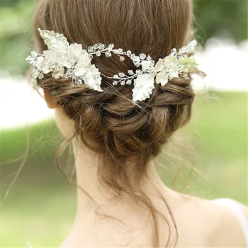 

S8172 NPASON Bride Headwear Environmental Protection Alloy Manual Marry Ornaments Design Wedding Dress Accessories New