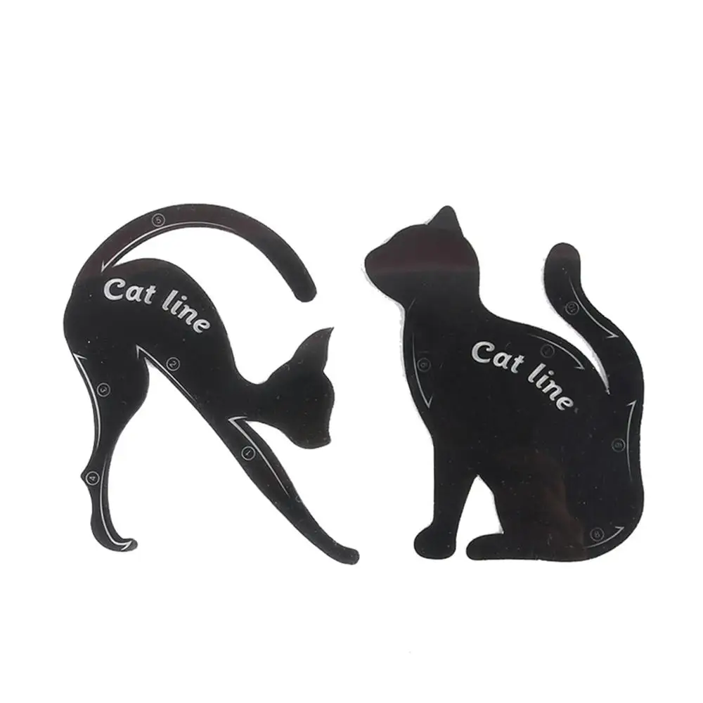 Eye liner 2Pcs Women Cat Line Pro Eye Makeup Tool Eyeliner Stencils Template Shaper Model Eye liner 2Pcs Women Cat Line Pro Eye Makeup Tool Eyeliner Stencils Template Shaper Model