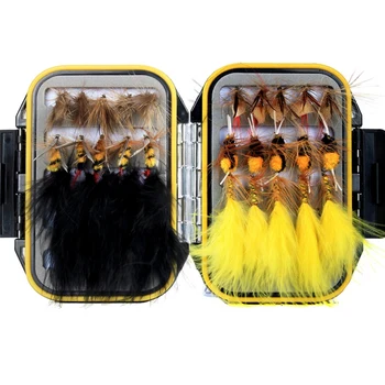 

Fly Fishing Flies Trout Lures Fishing Tackle Fly Fishing Flies with Boxed Carp Artificial Fish Bait 30Pcs/Box