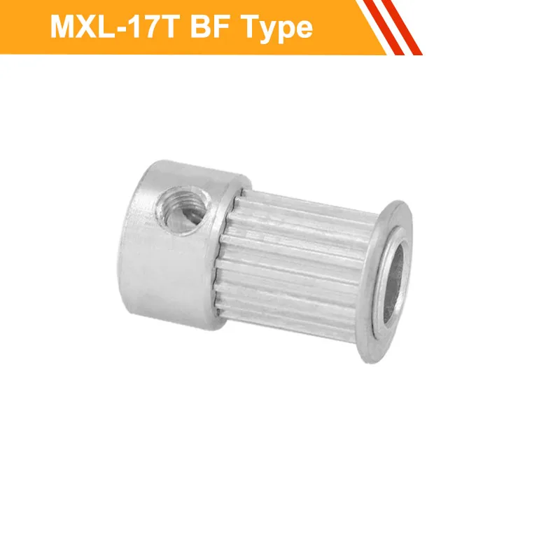 Mxl 17T Cnc Puleggia 7 Millimetri/11 Millimetri Cinghia Di Larghezza Mxl Tipo Di Timing Puleggia 5/6/6.35 Millimetri Bore Puleggia In Alluminio Ruota 