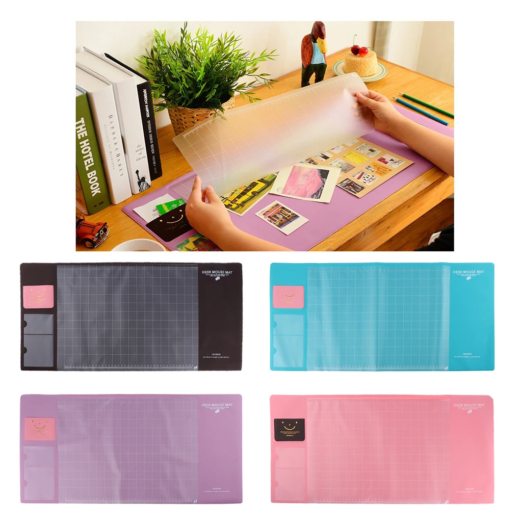 

Smooth Rectangular Large Desk Pads Laptop Mat Perfect Desk Mat Non-Slip Base for Office and Home
