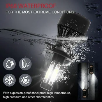 

Car LED Headlights Auto 2Pcs 4-Side H7 6000K 1800W 360 Degrees 16000LM