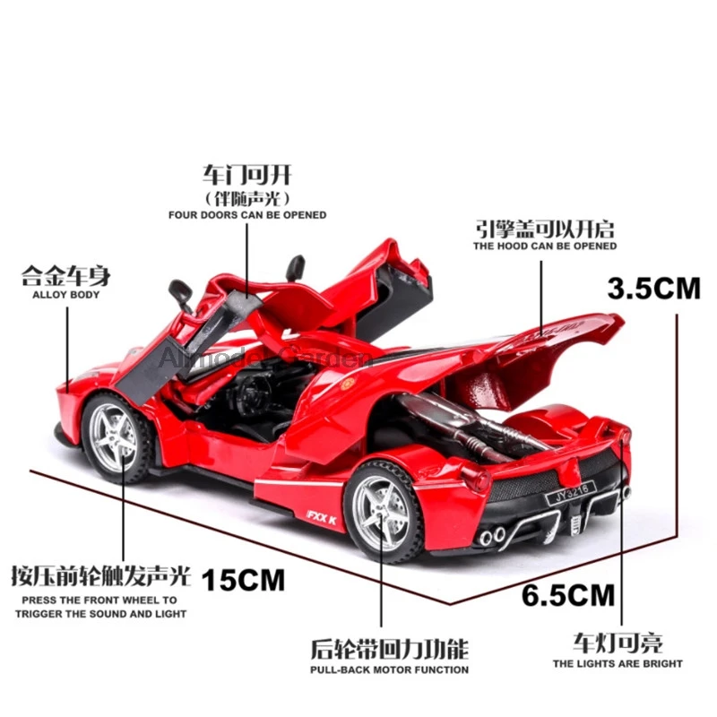 1:32 FXXK гоночная игрушка автомобиль металлические Игрушки Diecasts& Toy транспортные средства модель автомобиля высокая Игрушечная машина игрушки для детей Рождественский подарок
