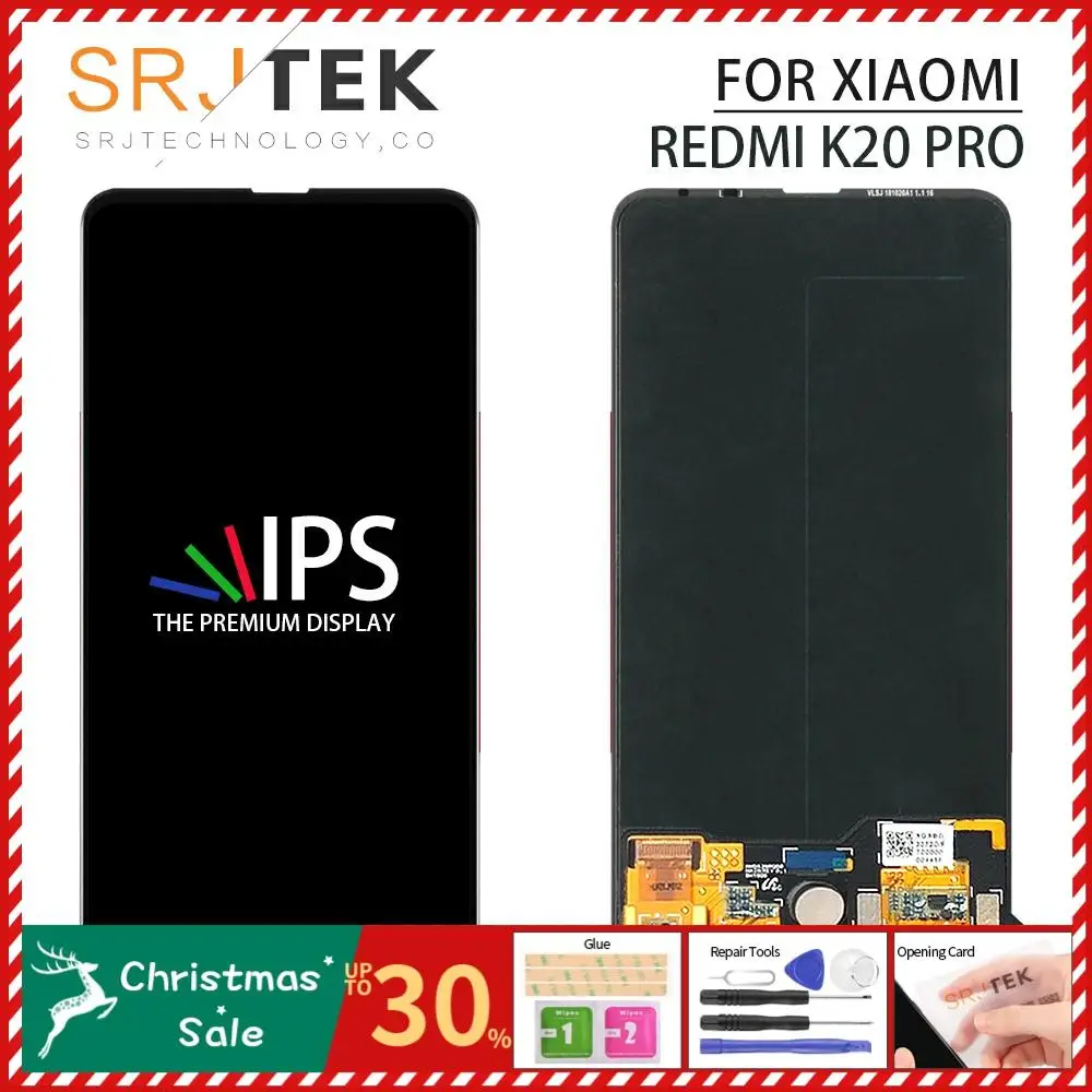 Протестированный дисплей 6,3" для Xiaomi Redmi K20 Pro, ЖК сенсорный экран, дигитайзер для Xiaomi Redmi K20 Pro, ЖК-дисплей, запасные части