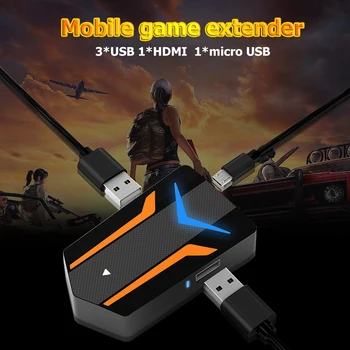 

For PUBG Mobile Controller Keyboard Mouse Converter USB to 4K HDMI Hub