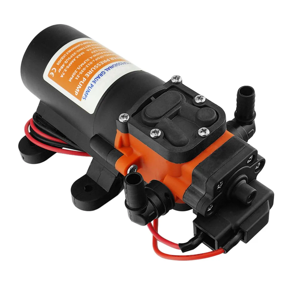 21-Series Water Diaphragm Self Priming Pump 1.2 Gallons/min 35 PSI for Rv/Marine 12 Volt DC