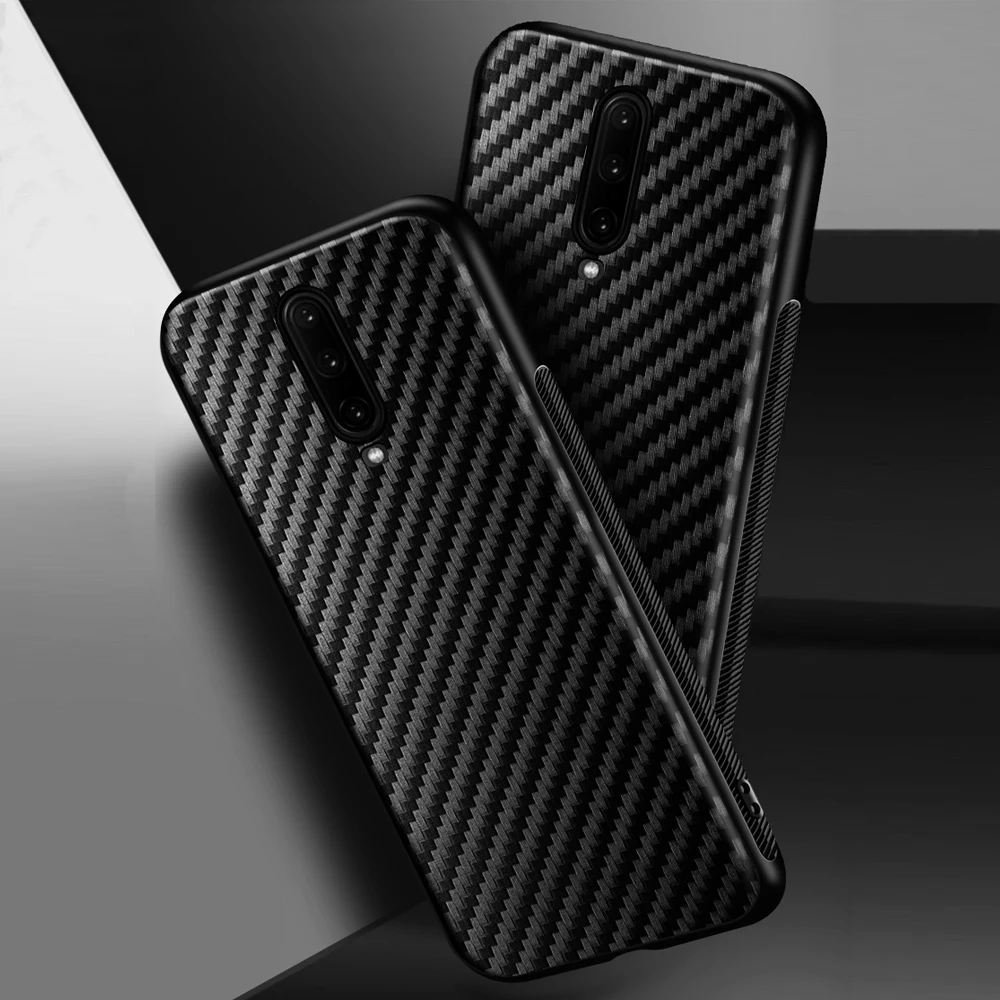 Задняя крышка для Oneplus 9 8 Pro 7T 7 8Pro 8T из углеродного волокна ТПУ тонкий