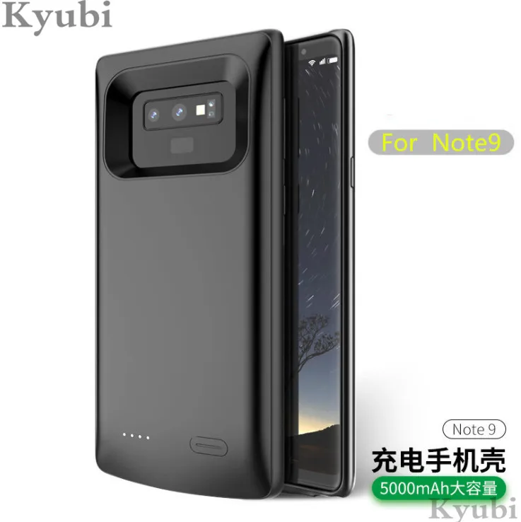 5000 мАч чехол с внешним зарядным устройством для samsung Galaxy Note 9 портативный беспроводной зарядный чехол для samsung Galaxy Note 9 роскошный