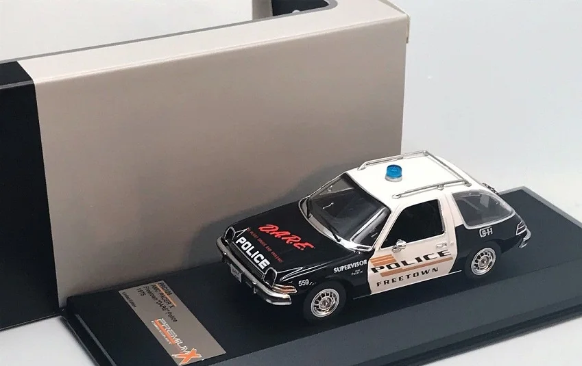 Премиум X 1/43 1975 AMC Pacer США полиция металлические Литые модели автомобилей детские
