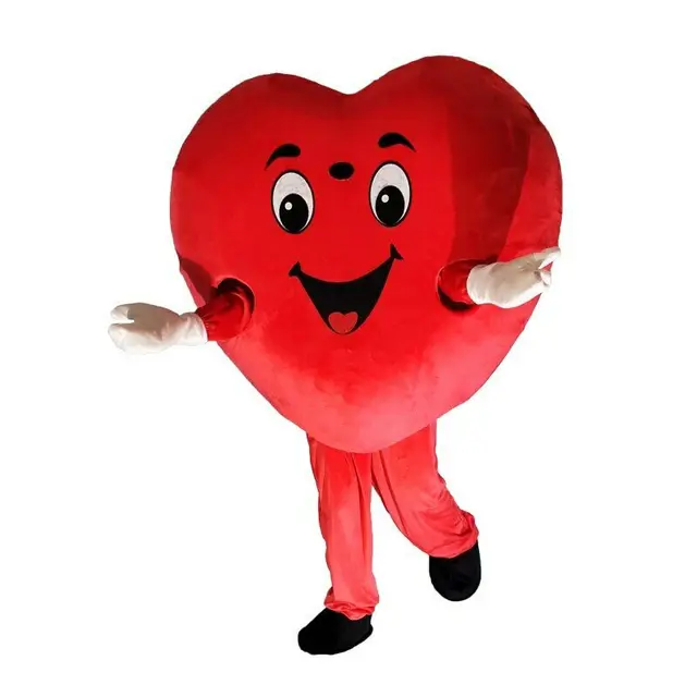 $US $125.10 Red Heart Mascot Costume Cosplay Suit Wedding Dress-up Outfits Carnival Halloween Fancy Party Festival Love Cosplay