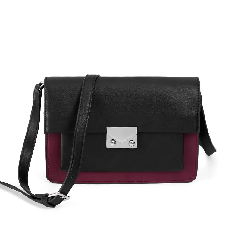 

Bag Female 2019 New Color Matching Shoulder Messenger Female Bag Retro Small Square Bag Women Purse and Handbags