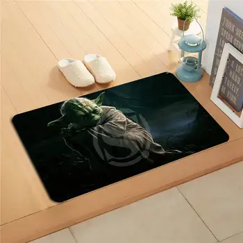 

K&!159 Custom Star Wars Yoda #3 Doormat Home Decor Door mat Floor Mat Bath Mats foot pad J-725F159eo