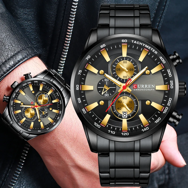 Мужские часы Relogio Masculino, Топ бренд, роскошные Curren, деловые часы для мужчин,, хронограф, наручные часы для мужчин, синие часы