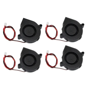 

Usongshine 4Pcs Cooling Fan Blower 5015 DC 50 x 50 x 15mm Bearing Turbo 2-Pin for 3D Printer