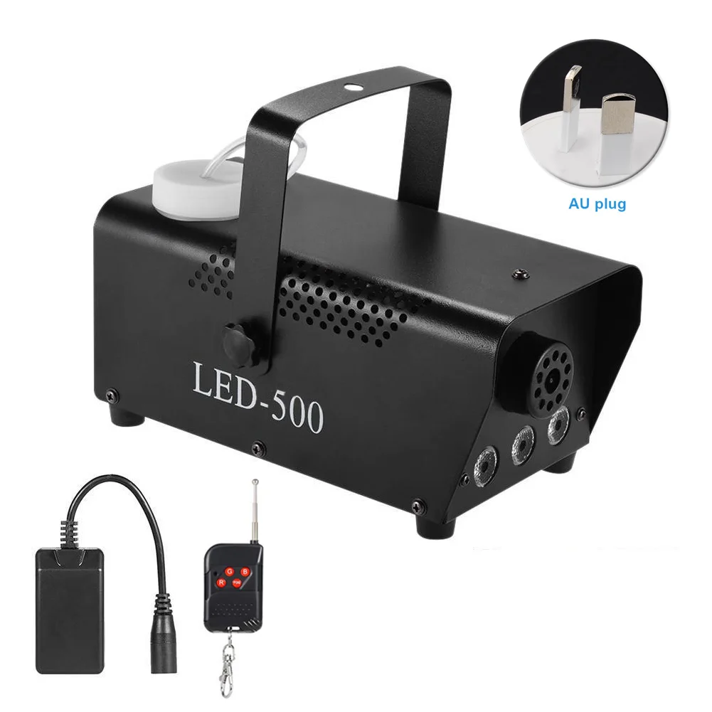 

RGB Portable Smoke Fog Machine Stage Party Remote Control Multi-color Light Wireless