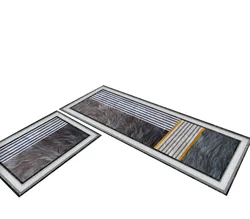 Kitchen Mat Home Entrance Doormat Bedroom Bedside  Decoration Floor Living Room Carpet Hallway Bathroom Anti-Slip Long Strip Rug