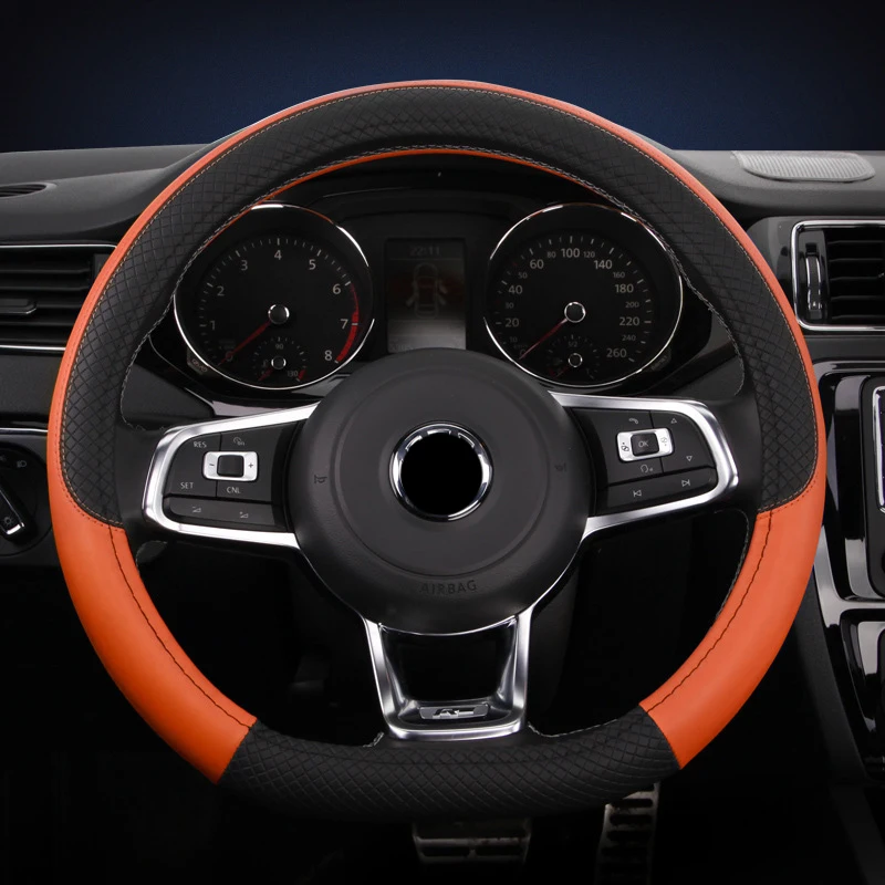 D образная искусственная кожа из микрофибры с тиснением для VW GOLF 7 2015 POLO JETTA Kia Sportage