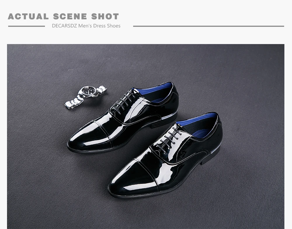 Высокое качество джентльмен Мужская обувь, DECARSDZ туфли, Париже, спроектированной обувь в деловом стиле, комфортная и свободная обувь для