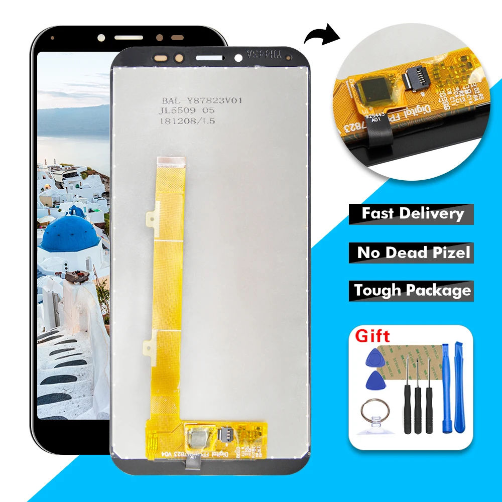 

AAA 5.5" LCD Display For Alcatel 1S (2019) OT5024 5024 5024D 5024A 5024J LCD Display Touch Screen Digitizer Glass Assembly