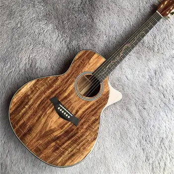 

Cutaway vintage Chaylor K24 koa acoustic guitar,New arrival K24ce acoustic electric KOA wood guitar acoustic Free shipping