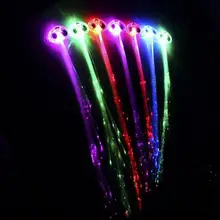 Horquilla LED trenzada para el cabello para niña, horquilla de fibra óptica luminosa, decoración de Bar, fiesta de navidad, regalos, 1 pieza
