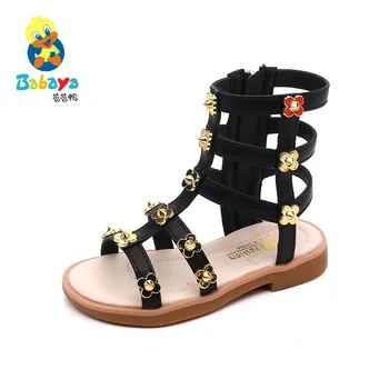 

Babaya Brand Children Sandals for Girl Rivet Cuffed Girls Fashion Sandals Non-Slip 2020 Summer New Girl Princess Shoes