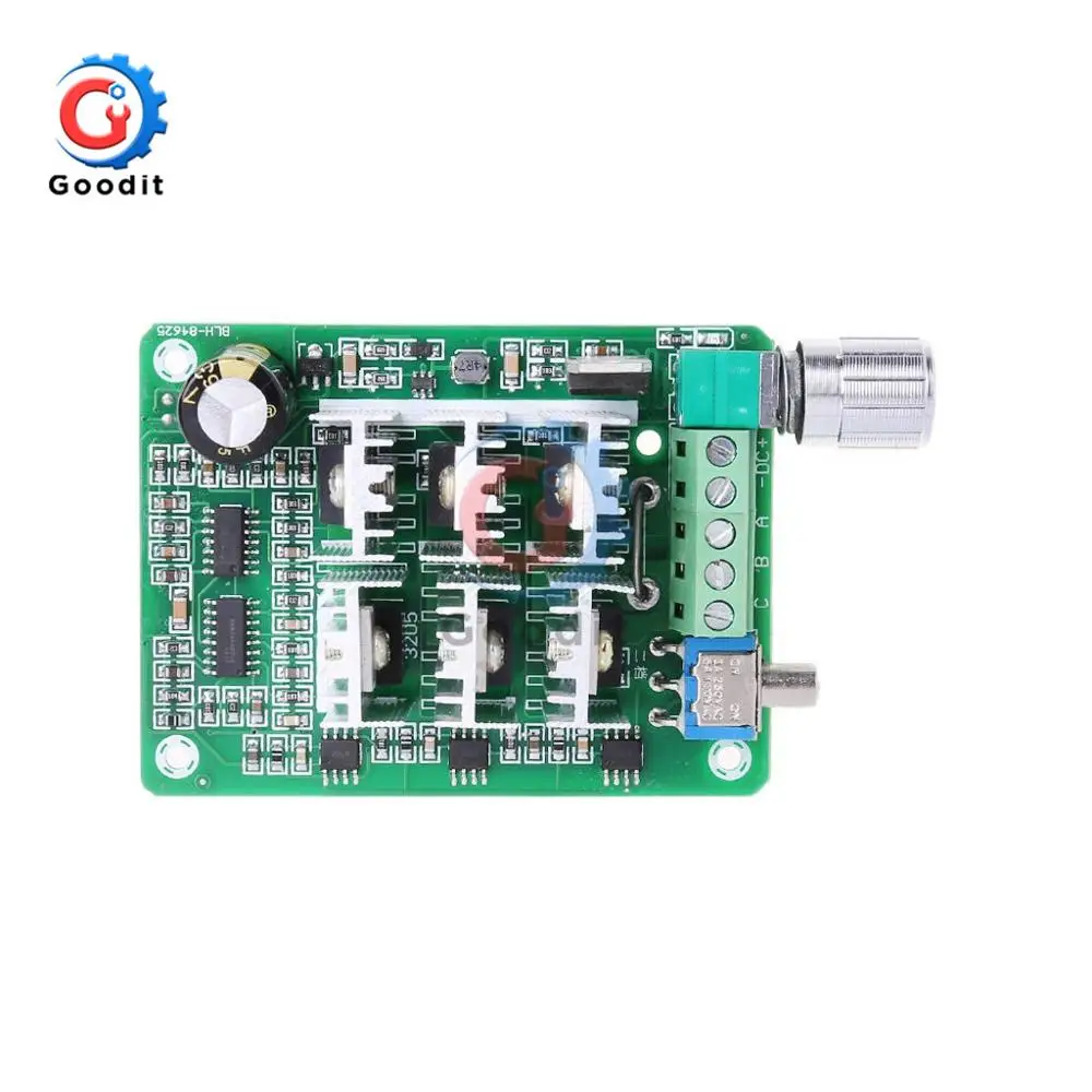 DC Motor Speed Controller Motor Speed Controller Electric Motor Speed Controller BLDC Three Phase Brushless Sensorless Motor Controller 15A Violent Explosive Fan Drive Modulation DC5-36V Forward and Reverse