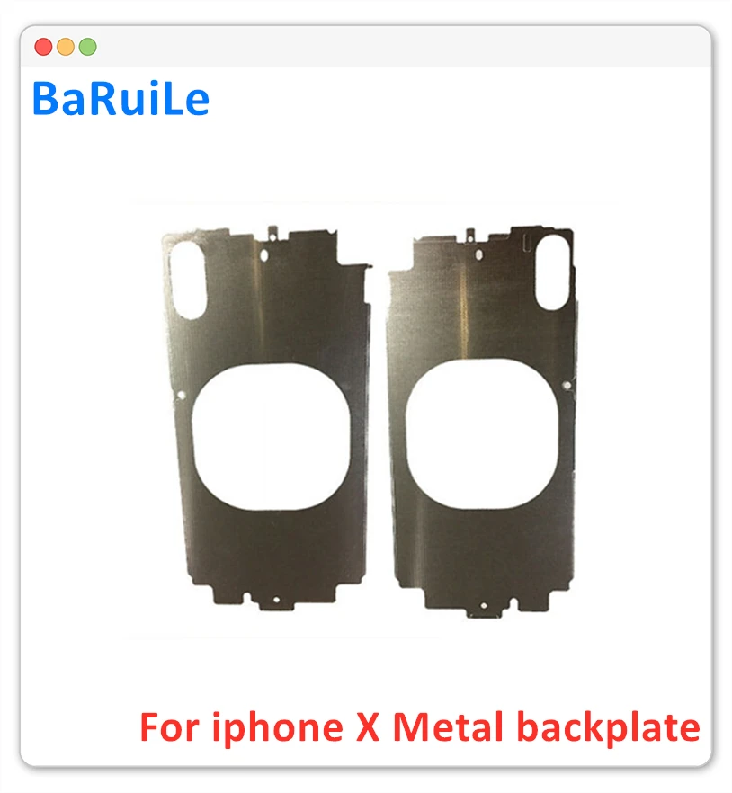 BaRuiLe 5 шт. внутренняя металлическая задняя крышка ЖК дисплея для iPhone X 8X пластина