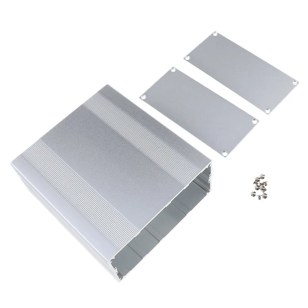 Aluminum Box Circuit PCB Board Enclosure Case Project Electronic Box DIY- 160x145x68mm (LxWxH)