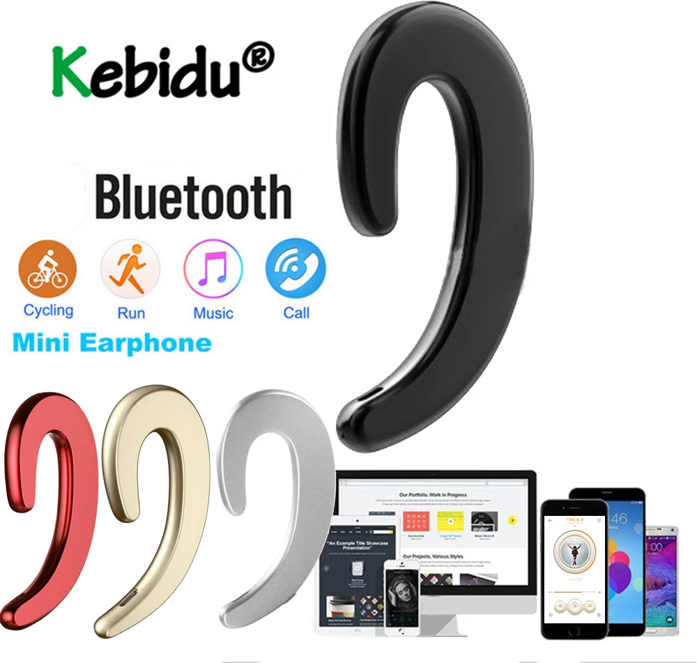 Беспроводные наушники kebidu с костной проводимостью Bluetooth 4 1 беспроводные