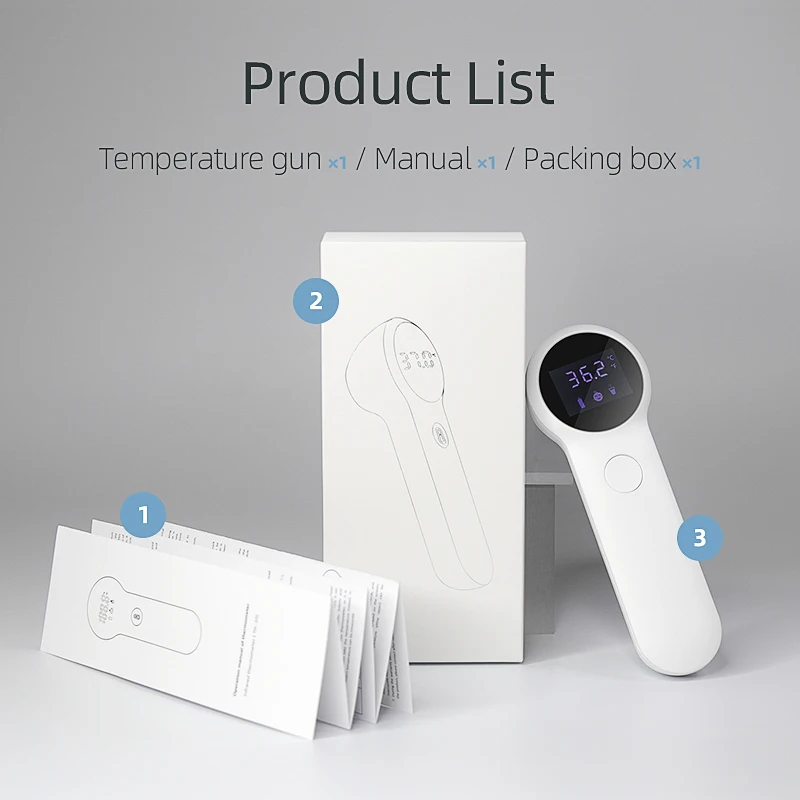 

The New Forehead Non Contact Infrared Baby Thermometer LCD Body Temperature Fever Digital IR Measurement Tool Gun for Baby Adult