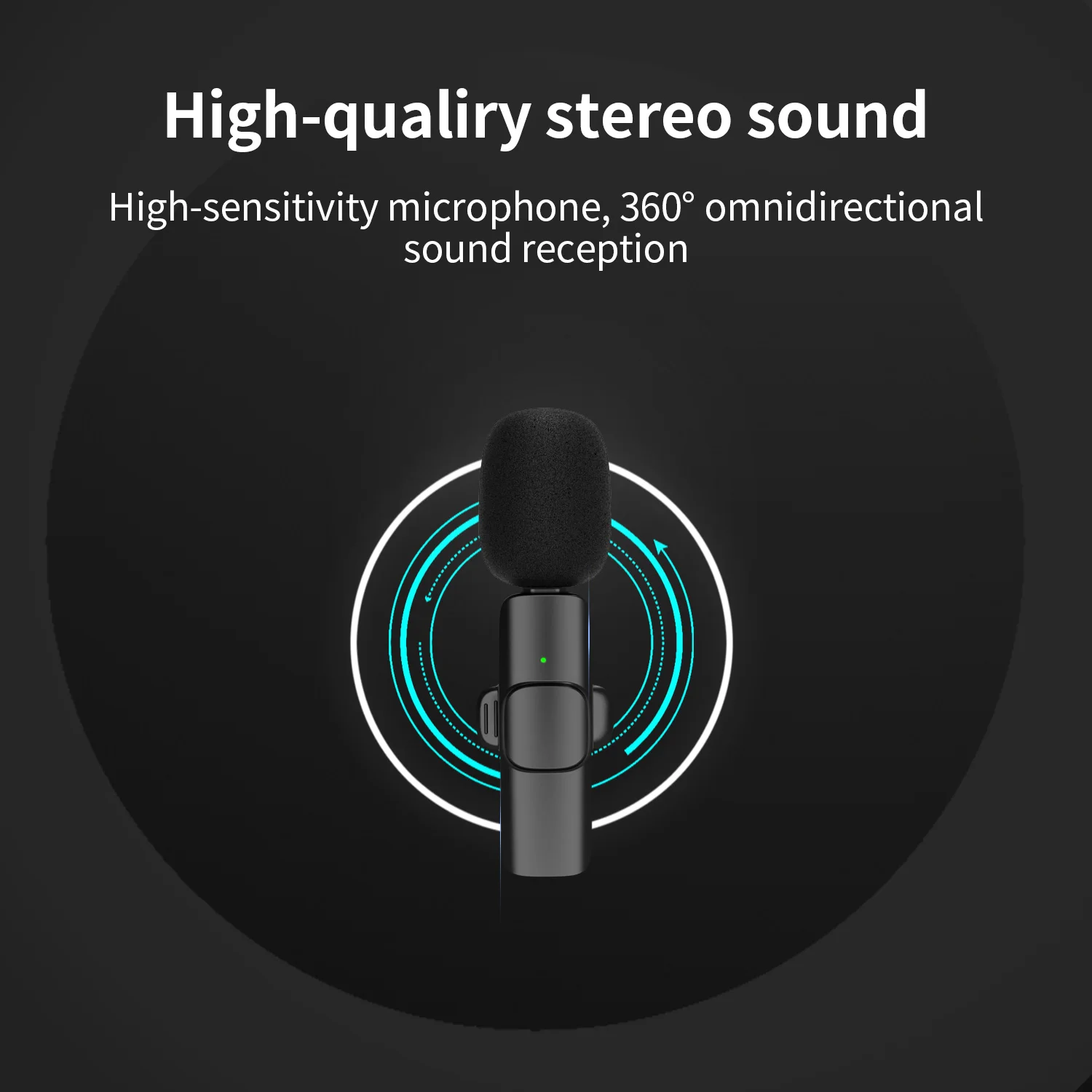 XIAOMI Wireless Lavalier Microphone Portable Video Recording Clip On Lapel Mic For IPhone Type-C Android Live Stream wireless microphone Microphones