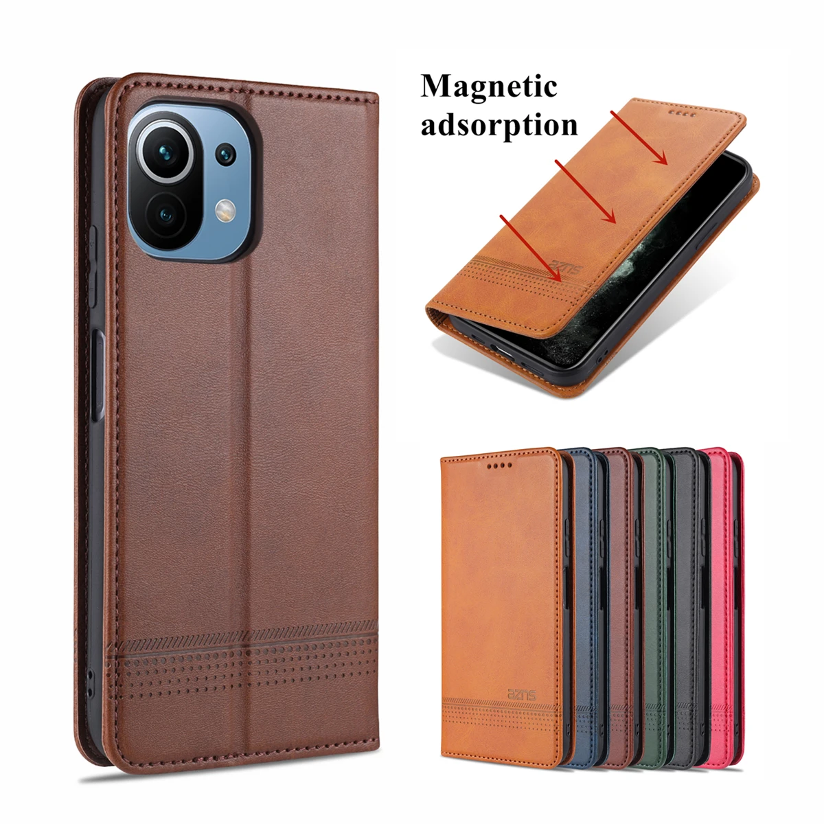 Custodia Magnetica Flip In Pelle Per Xiaomi Mi 13 Lite – A Libro Con Slot Porta Tessere E Supporto Stand