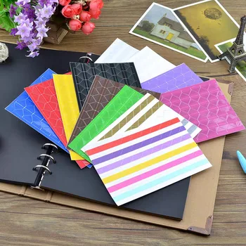 

612pcs/lot（6 sheets）DIY Simple Practical Colorful Corner PVC Stickers for Photo Albums Frame Picture Decoration Scrapbooking Fre