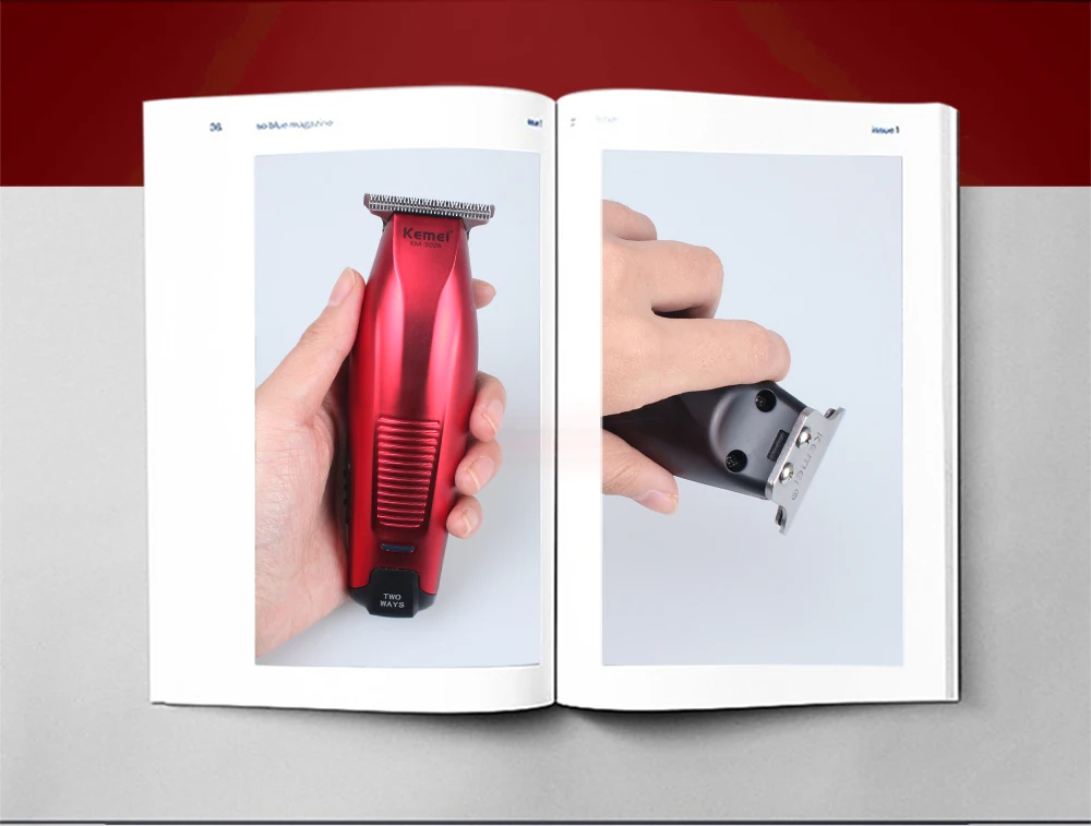 Kemei profissional máquina de cortar cabelo sem