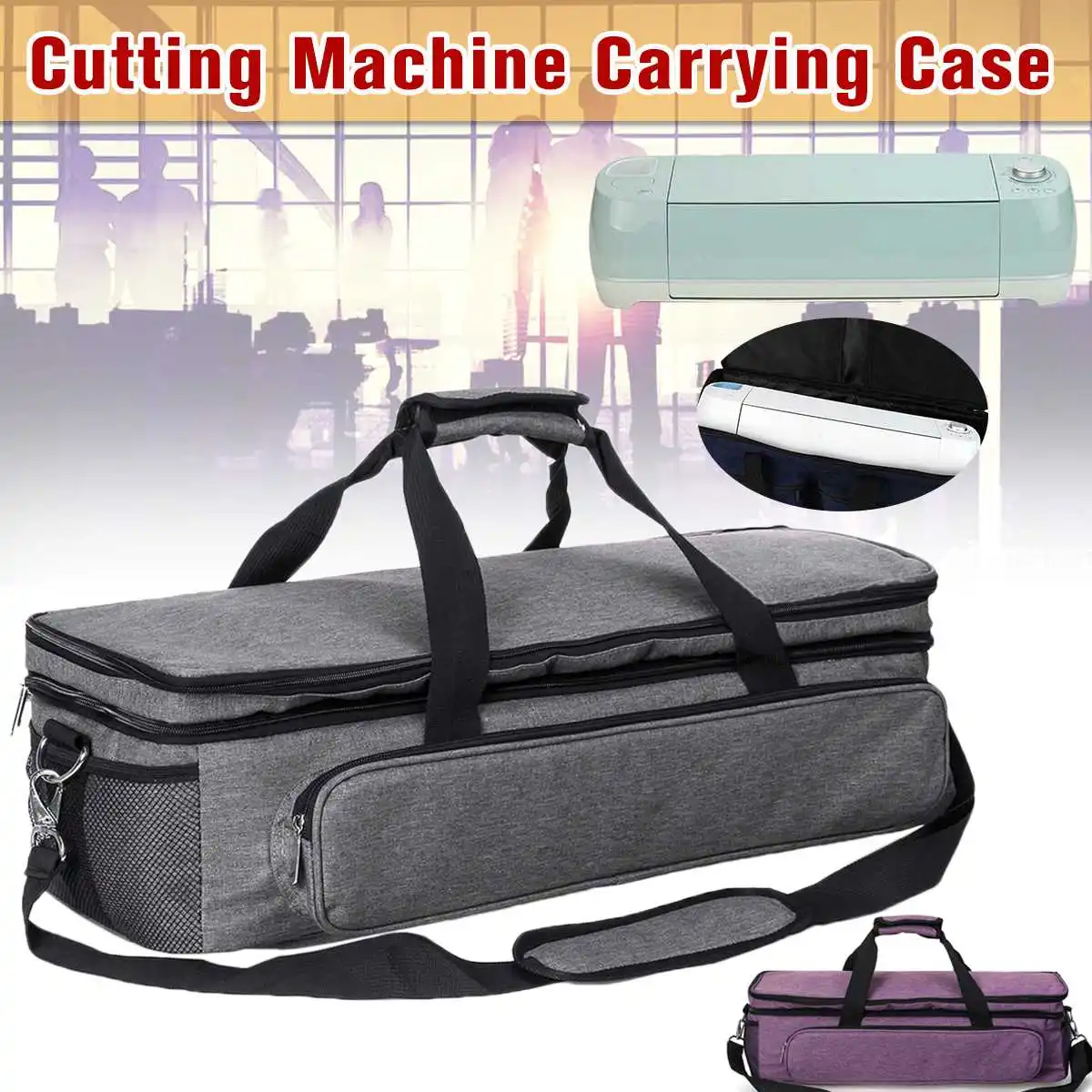 

Portable 600D Oxford Cloth Cutting Machine Storage Bag Cricut Tool Travel Carrying Case For Cricut Explore Air 2 58x20x19cm