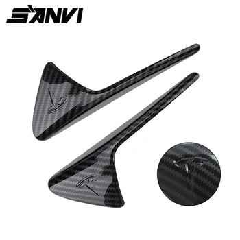 

Sanvi 2 PCS Carbon fiber camera cover for Tesla Model3 S X 2016-2019 Turn Signal Indicator Cover Autopilot 2pcs/set