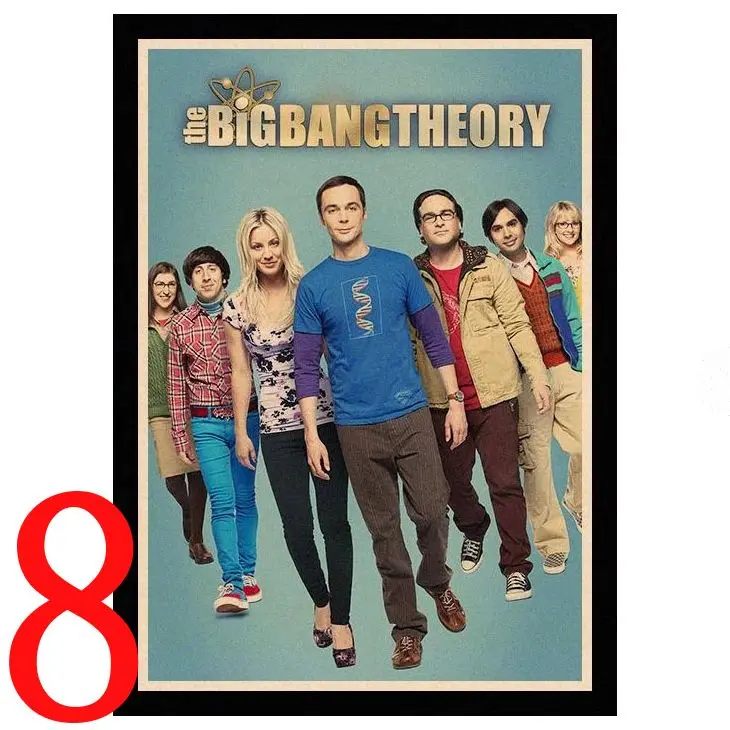 Идеальный JLThe Big Bang Theory Young Sheldon винтажные Плакаты для дома/бара/гостиной Декор из крафт-бумаги высокого качества плакат HBA46