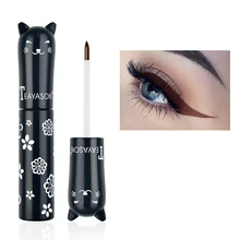 8 цветов, жидкая матовая подводка для глаз с милым котом, водостойкая косметика для глаз, тени для глаз, подводка для глаз, стойкая Сексуальная Очаровательная подводка для глаз