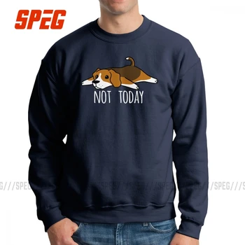 

Funny Not Today Beagle Dog Men's Pullover 100% Cotton Leisure Sweatshirt Crewneck Clothing Birthday Gift Hoodie