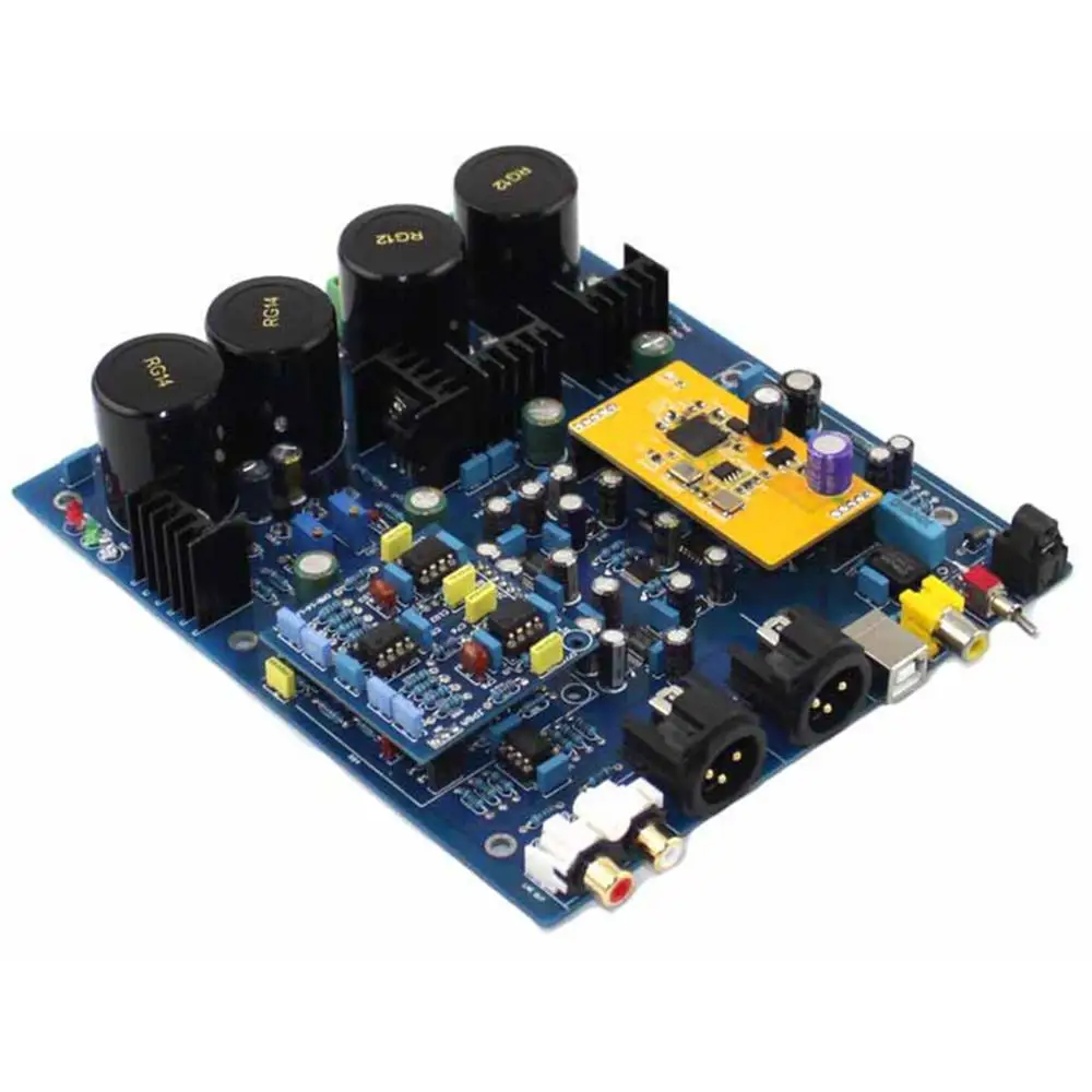 

DSD1796 NE5532 4Ч10000UF Dual Chip Decoder Board with XMOS U8 Daughter Card YJ0092
