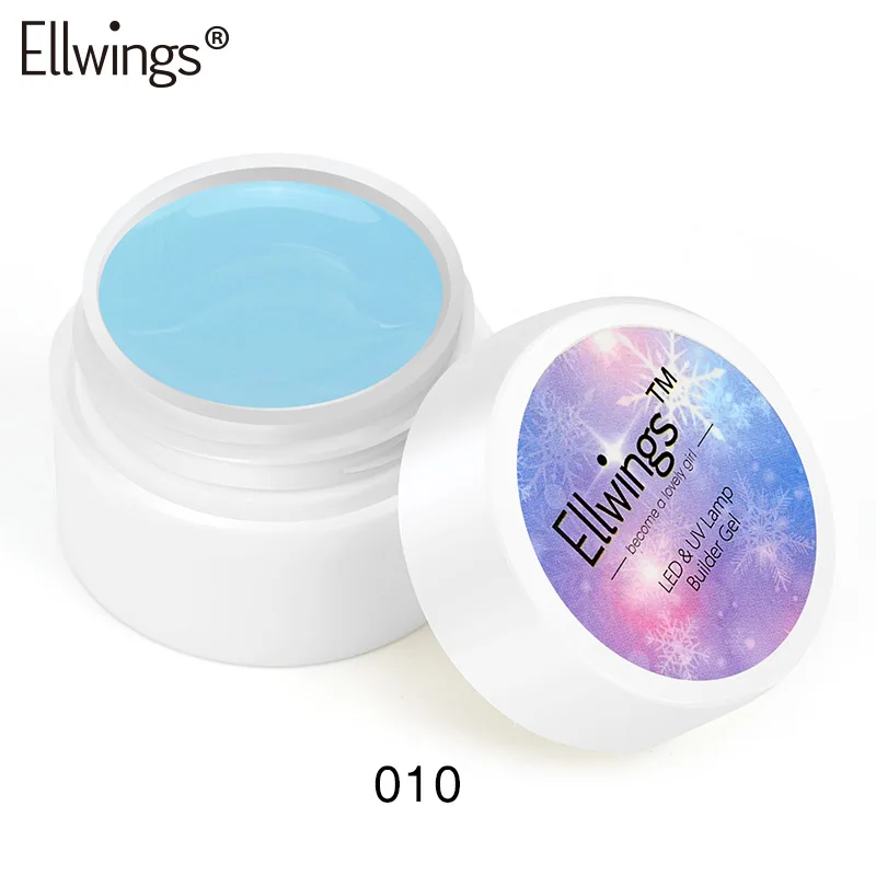 8ml builder gel 10 Ellwings светящийся УФ-гель для ногтей 119 цветов светится в темноте Гель-лак для маникюра сделай сам - Цвет: 8ml builder gel 10