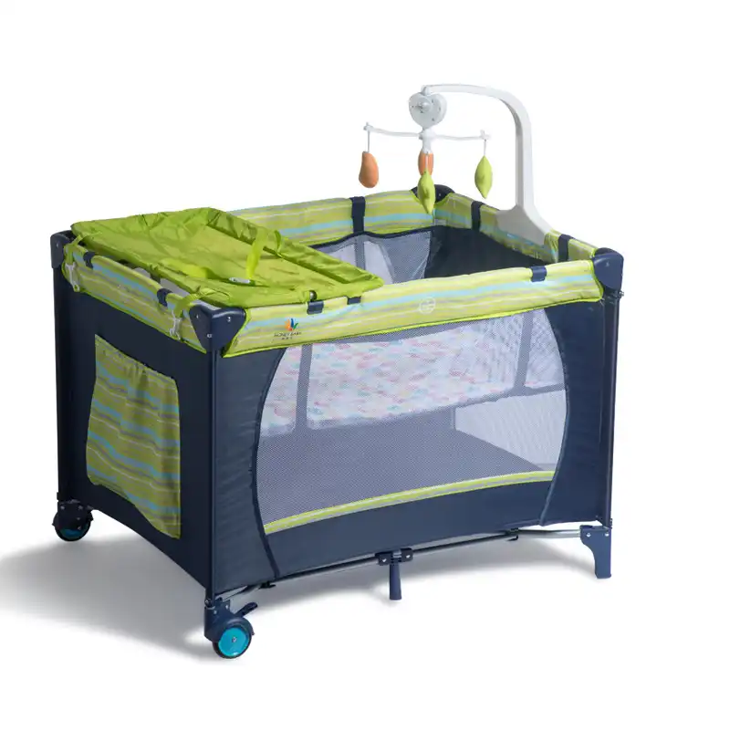 European Folding Baby Crib Large Bed Multi functional Portable Newborn