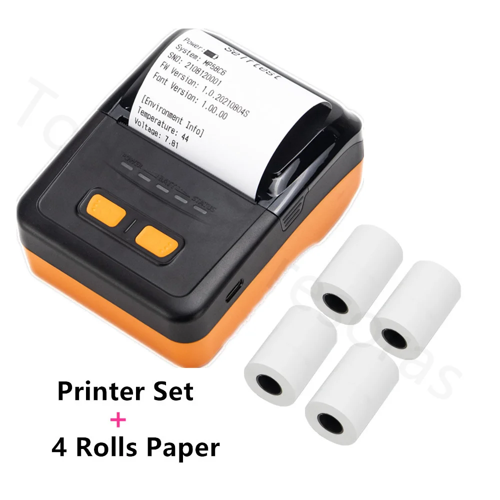 Bouwen op Onderwijs Manuscript Draadloze Mini Type C Thermische Printers Draagbare Bluetooth Bonprinter  58Mm Mobiele Telefoons Android Pos Pc Pocket Bill impresora|Printers| -  AliExpress