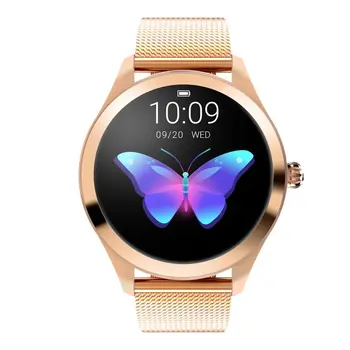 

Kw10 Female Smart Watch Ladies Fashion Round Screen Waterproof Heart Rate Sleep Monitoring Smart Watch