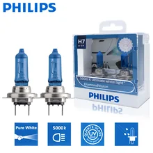 2 шт., автомобильные галогенные лампы Philips H7, 12 В, 55 Вт, 5000 К 2 шт., автомобильные галогенные лампы Philips H7, 12 В, 55 Вт, 5000 К