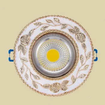 

European Style Resin Led Spotlight Indoor Replacement Chandelier Lamp Home Decoration Nightlight for Bedroom