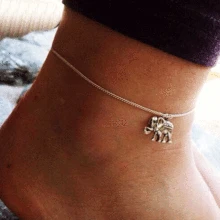 Стиль слон ножной браслет Европа и Америка ретро пляж босиком ножной браслет