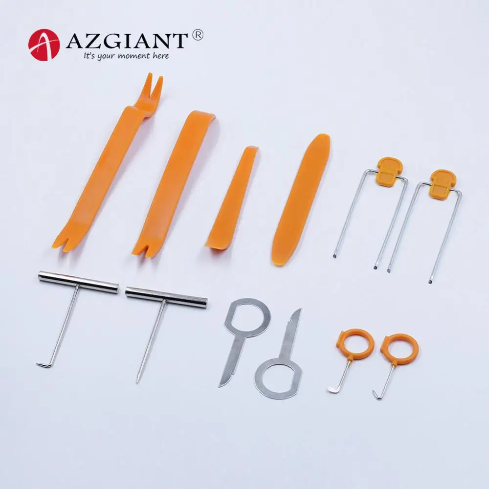 

12Pcs Plastic Car Auto Door Radio Panel Trim Dash Audio Removal Installer Crowbar Tool Kit Audio Disassembly Tool